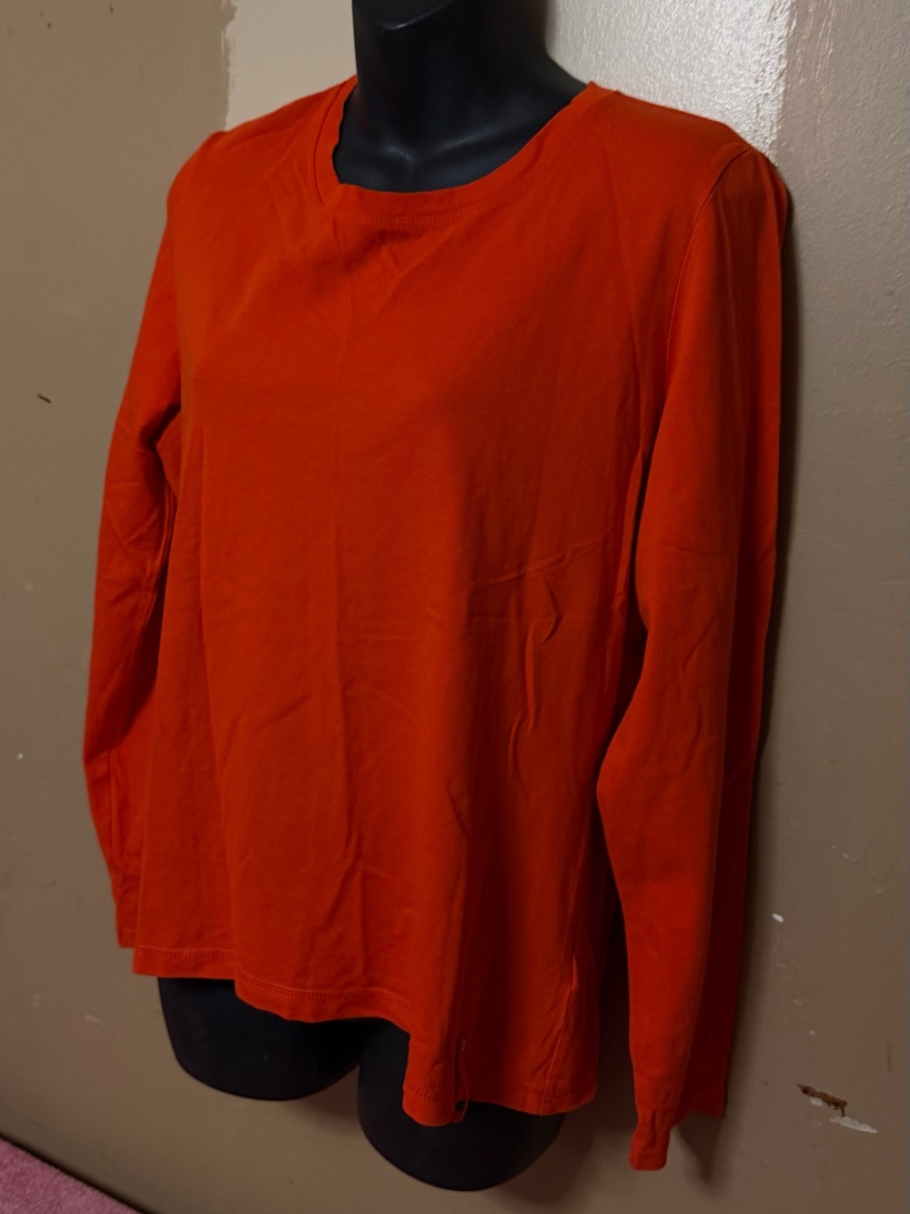 Lauren Ralph Lauren Long Sleeve Crewneck Top in Red color vintage